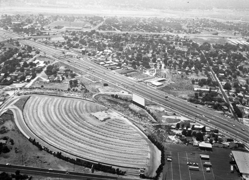 Edgewood Drive-In, Baldwin Park, looking northwest