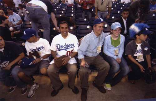 Villaraigosa and Weiss, Dodger Stadium