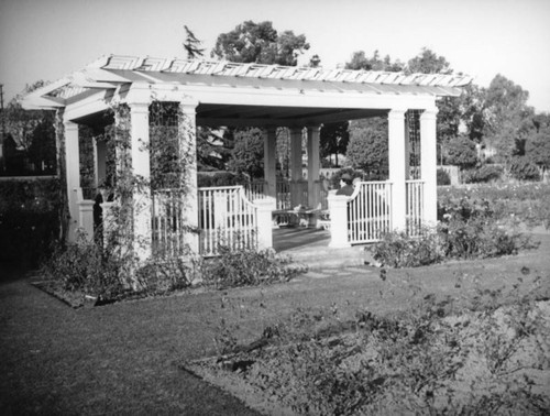 Gazebo in the Exposition Park Rose Garden