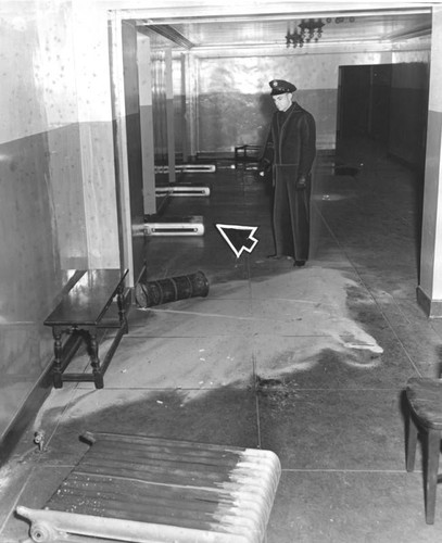 Radiators torn loose by Superman, Biltmore Theatre