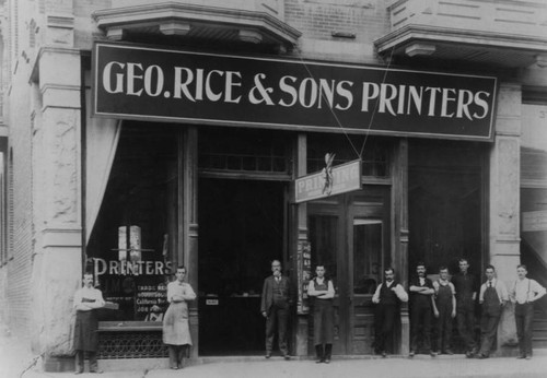 Geo. Rice & Sons Printers