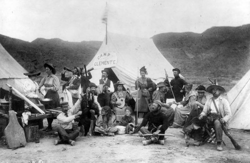 Campers at Catalina Island, Calif