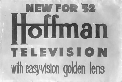 Add for Hoffman television