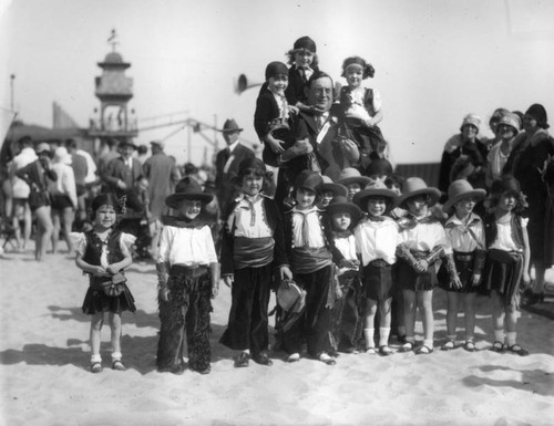 Children in costumes at the Gables Club