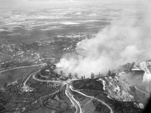 Turnbull Canyon fire, northeast of Whittier