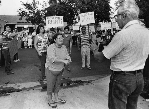 Protesting poker parlor plans