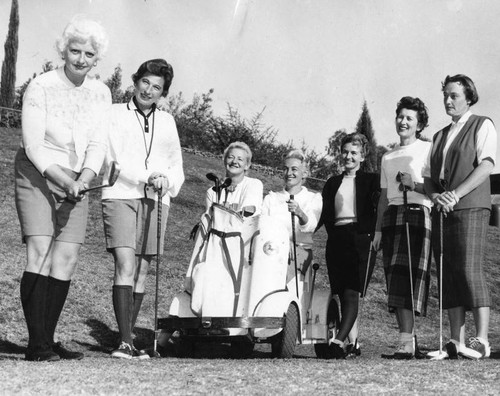 A happy group of golfing gals