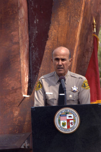 9/11 Remembrance Ceremony, Sheriff Baca