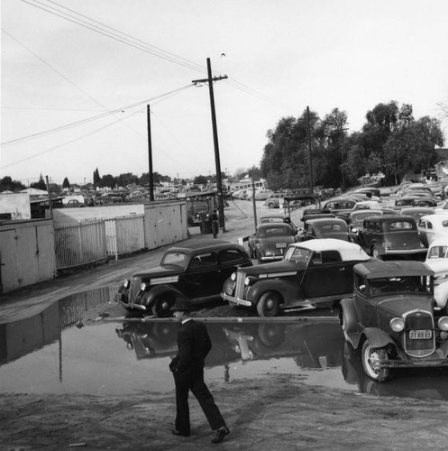 Lockheed employee parking lot