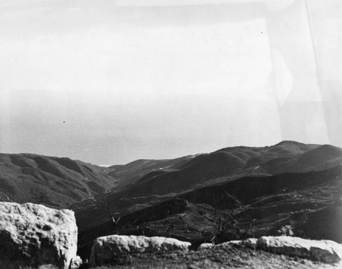 Santa Monica Mountains looking towards ocean