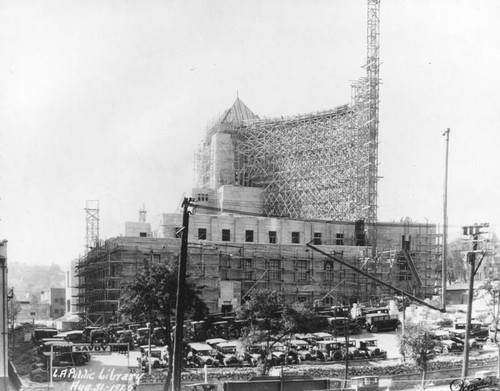 LAPL Central Library construction, view 59