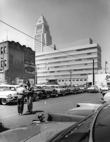 Parking lots on 1st Street