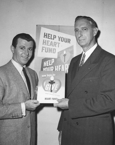 National Heart Ambassador, Dennis Day with General Mark Clark