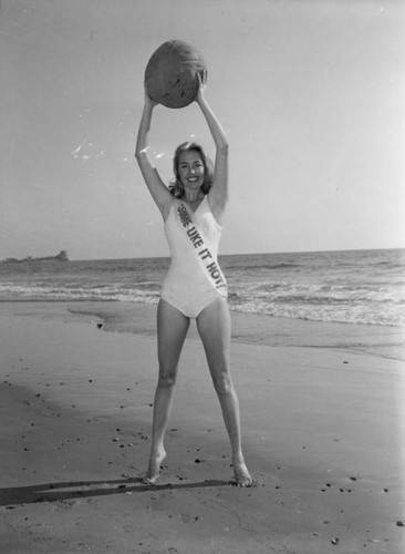 Blue Book Model at the beach