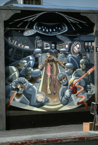 ""Advancements of Man"" mural