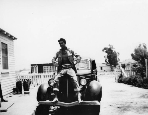 Mexican American on car