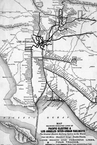 Pacific Electric Railway Company map