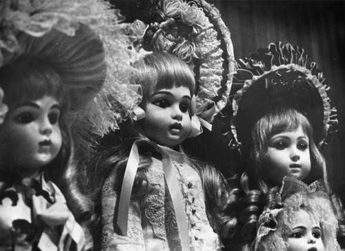 Dolls on display