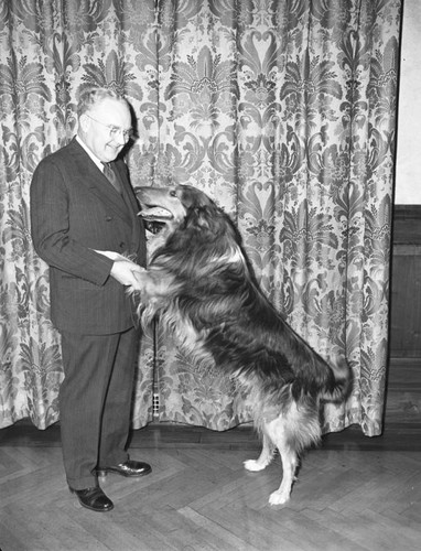 Mayor Bowron and Laddie