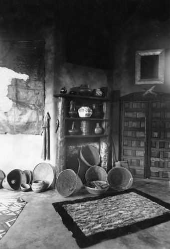 Interior of Lummis' house