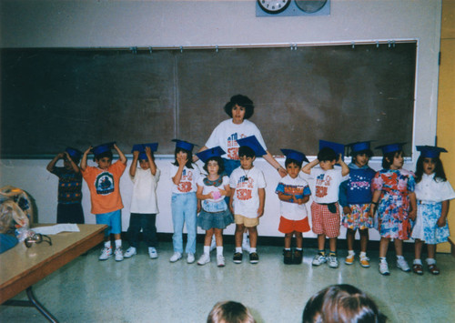 Children pose for the American Turkish Association of Southern California Sunday School kindergarten class picture