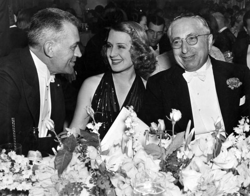 Norma Shearer with Louis B. Mayer