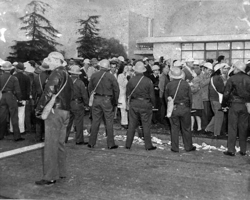 Strikers gathered at Warner Brothers studio