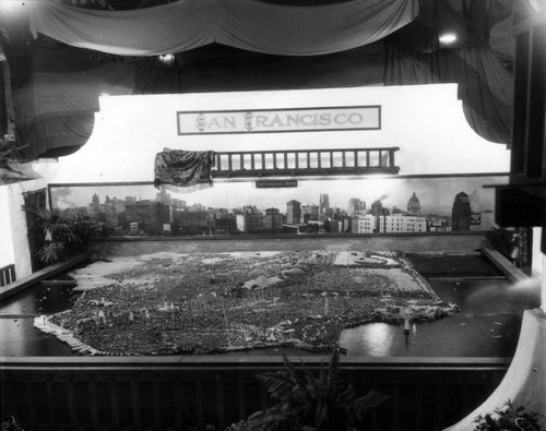 Model of San Francisco at the Pacific Southwest Exposition