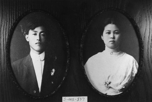 Portraits of couple