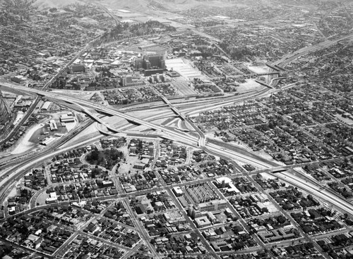 White Memorial and L.A. County Medical, Los Angeles, looking northeast