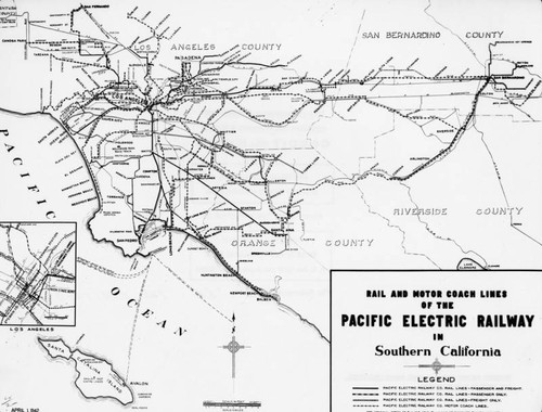 Pacific Electric route map