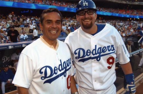 Antonio Villaraigosa and Jason Phillips