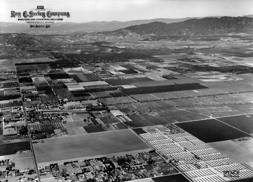 Aerial view of San Fernando Valley