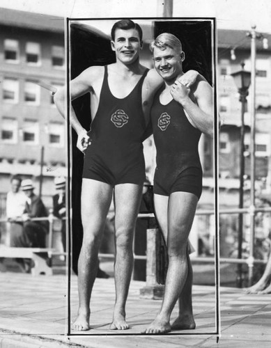 Buster Crabbe and Mickey Riley