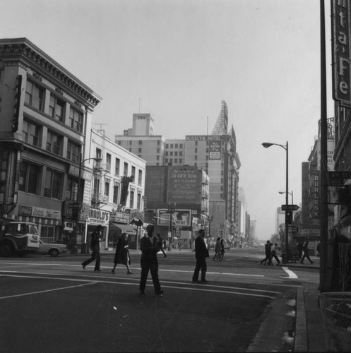 Broadway and 6th in the 1960s