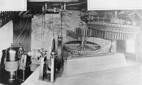 Cable winding machinery on Mount Lowe Railway