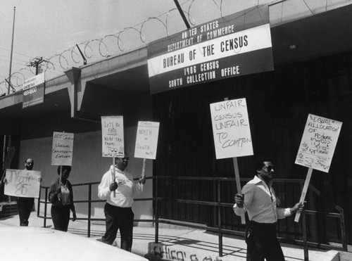 Demonstration outside Census Bureau