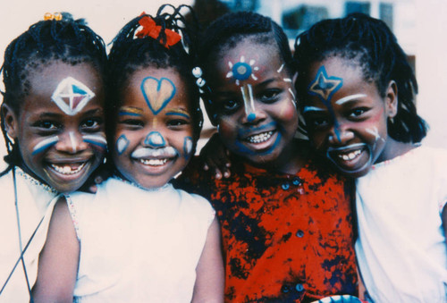 Girls from Chanya Blumenkrantz's family at gathering in Kenya