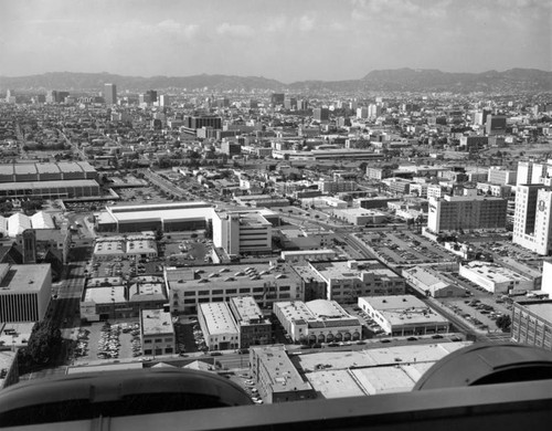 Western edge of downtown Los Angeles and beyond