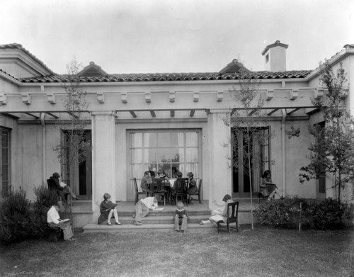 Patio at Wilmington Branch library