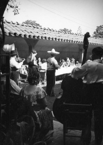 Musicians at a restaurant