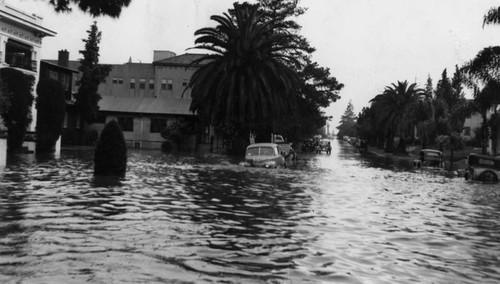 Flooded street