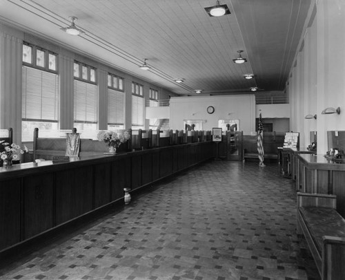 Security Bank, interior view