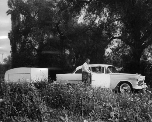 Trailer being towed