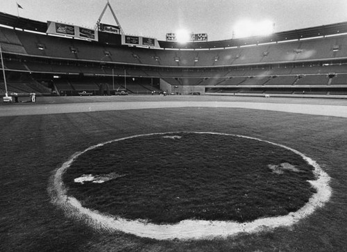 Stadium converted into a football field