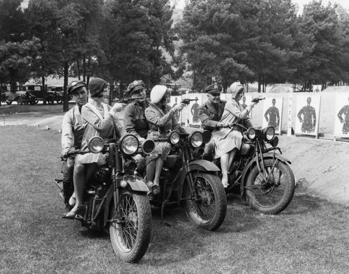 Motorcycle officers and ladies