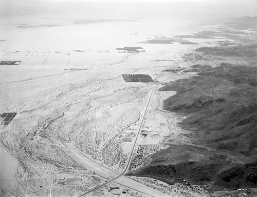 Palm Springs flood control area, looking south