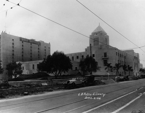 LAPL Central Library construction, view 94