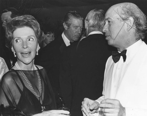 Nancy Reagan and Sir Claus Moser