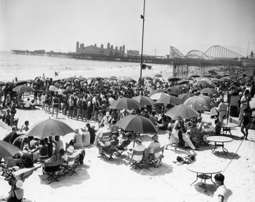 Deauville Club members on beach